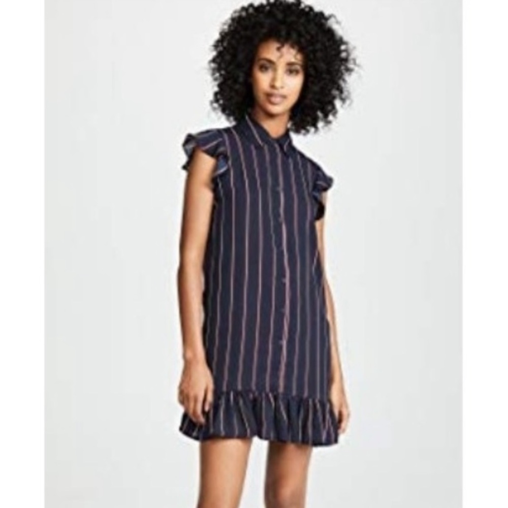 NWT BB Dakota American Pie stripe shirt dress